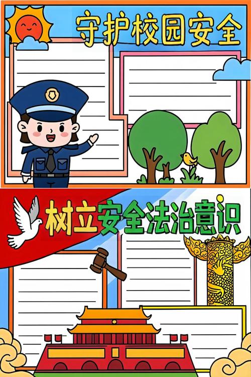 小学生法制与安全手抄报