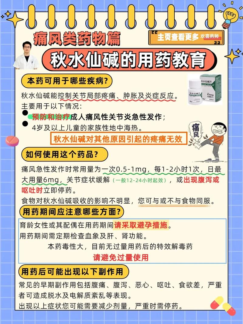 秋水仙碱能预防痛风吗