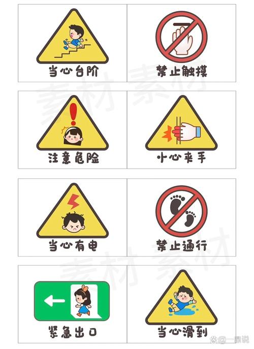 幼儿园安全标志图片大全