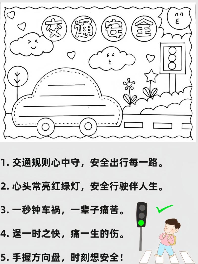 交通安全手抄报简单漂亮