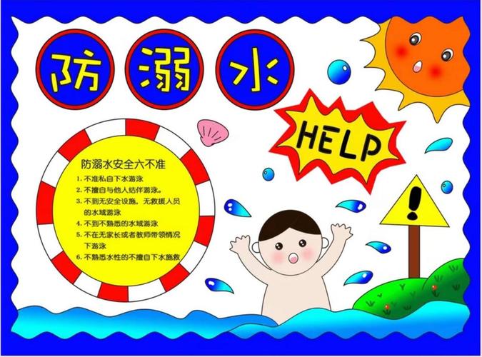 防溺水安全知识小报.