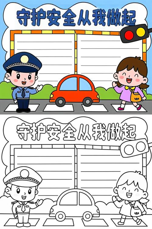 保护自我的安全手抄报