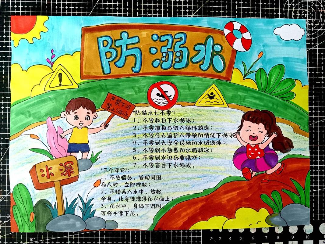防溺水防火安全手抄报