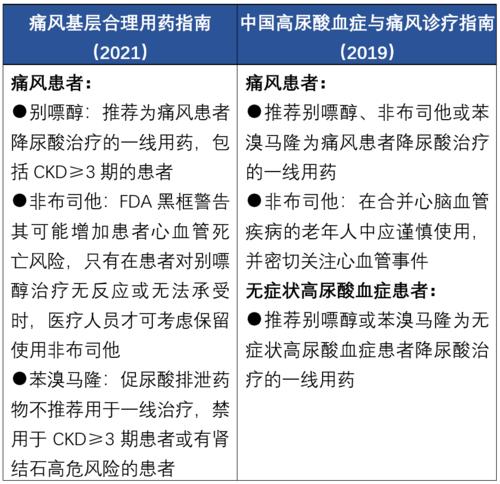 痛风的药物治疗ppt