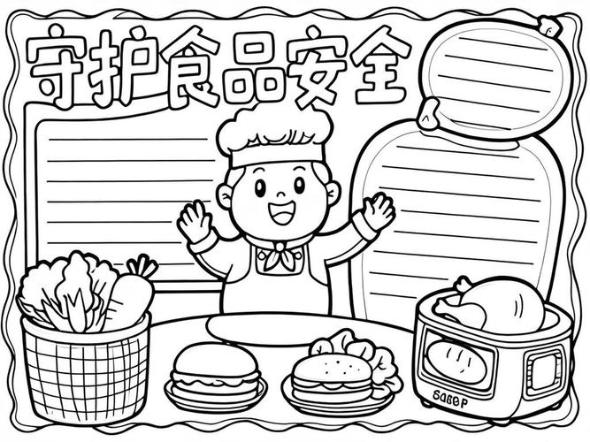 食品安全的儿童手抄报