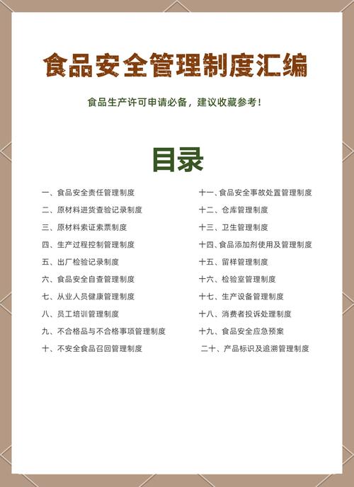 食品安全的标准的性质