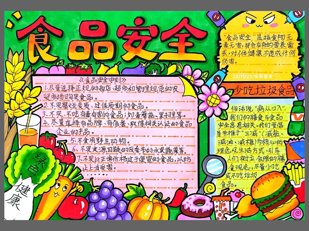 食品安全手抄图片大全