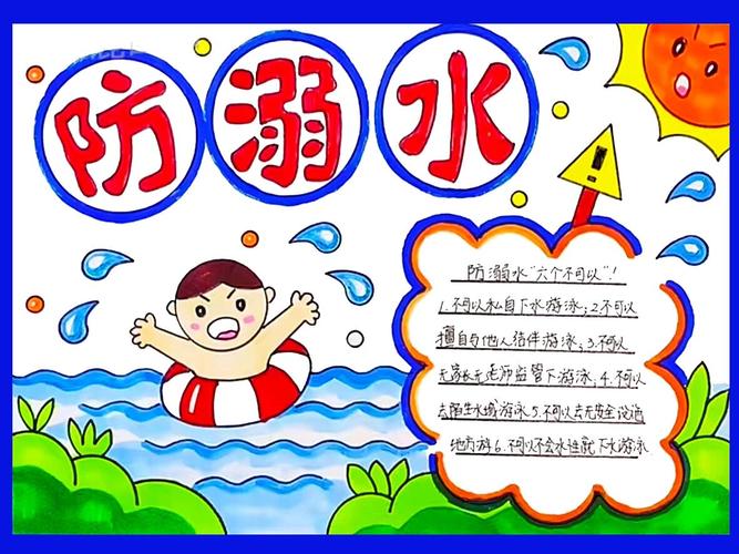 安全防溺水手抄报图片