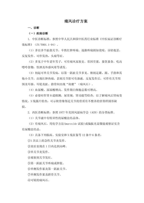 2026痛风诊疗指南