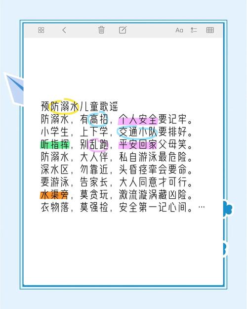幼儿园安全歌谣顺口溜