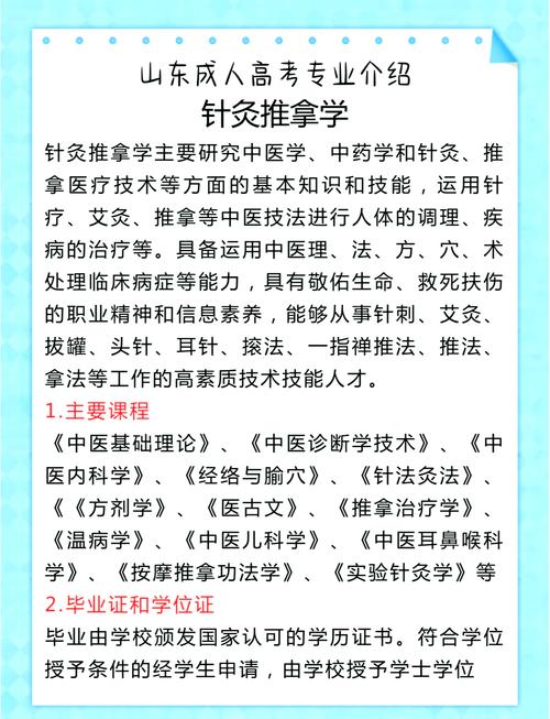 针灸推拿专业学几年