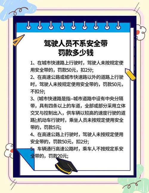 驾车不带安全带扣分吗