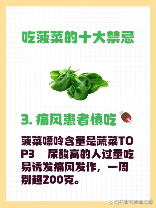 痛风的人可以吃菠菜吗