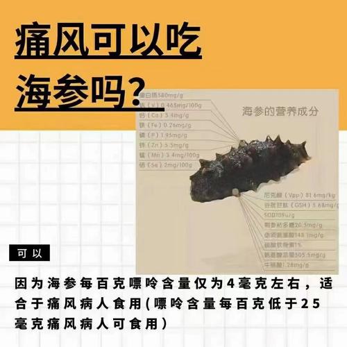 痛风患者可以吃海参吗