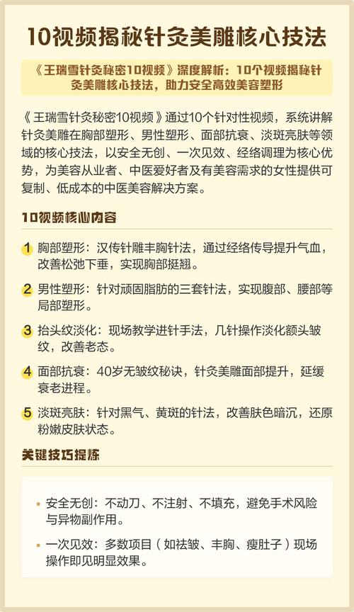 针灸美雕几次见效果