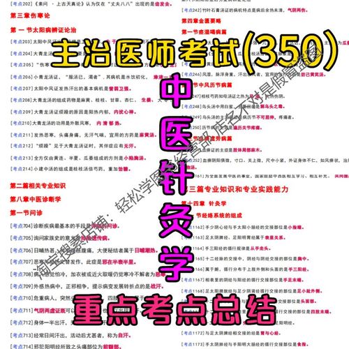 中医学考试重点针灸